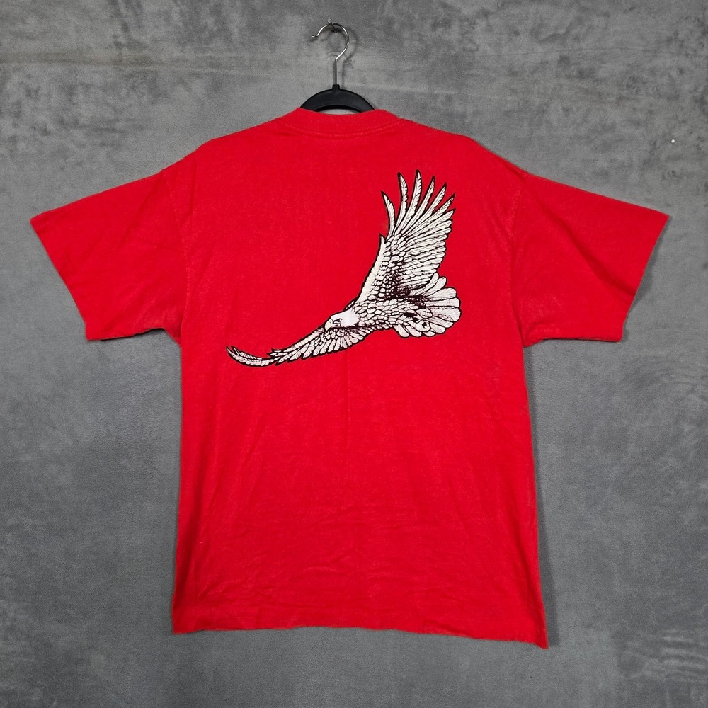 Winston T Shirt Mens XL Cigarettes red single stitch Eagle pocket distressed VTG